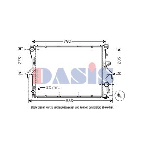 Motorradiateur  AKS DASIS 044001N