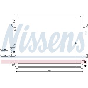 Condensator, airconditioning NISSENS 940098