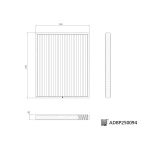 Filtro, ar do habitáculo BLUE PRINT ADBP250094