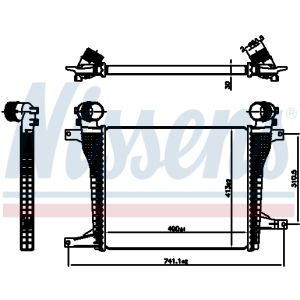 Ladeluftkühler NISSENS 961124