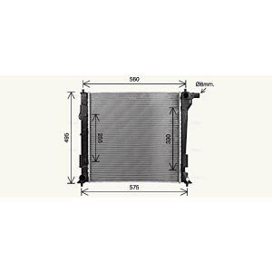 Arrefecedor do motor AVA COOLING HY2597