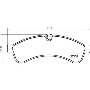 Set di pastiglie freno, freno a disco BREMBO P A6 030