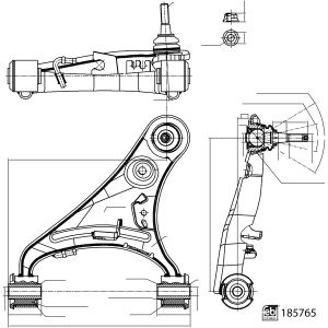Suspensão da roda FEBI BILSTEIN 185765