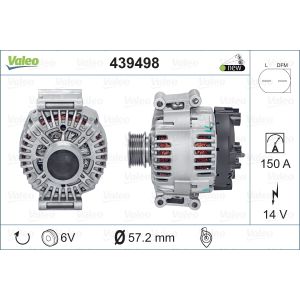 Lichtmaschine, Generator VALEO 439498