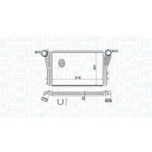 Ladeluftkühler MAGNETI MARELLI 351319204030