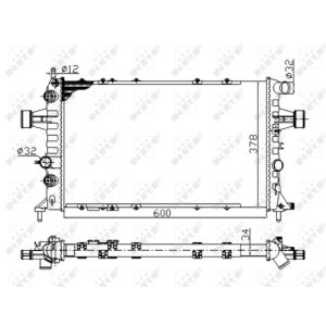 Radiator, motorkoeling Economy Class NRF 58178A