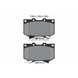 Bremsbelagsatz TEXTAR 2481301, Vorne