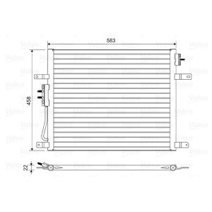 Condensator, airconditioning VALEO 814443