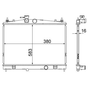 Arrefecedor do motor MAHLE CR 856 000S