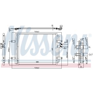 Lauhdutin, ilmastointilaite NISSENS 940584
