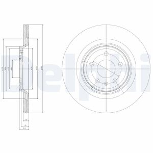 Disco de freno DELPHI BG4078