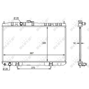 Kühler, Motorkühlung NRF 59099