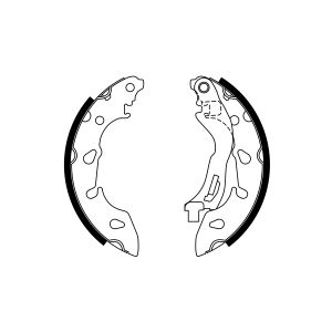 Bremsbackensatz BOSCH 0 986 487 556 für Dacia, Renault