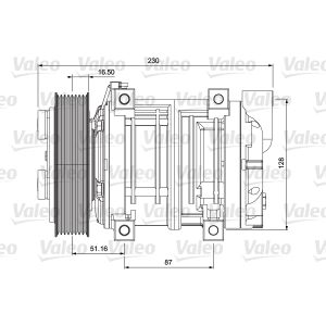Compressor, ar condicionado VALEO 716658
