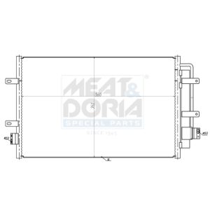 A/C-kondensor MEAT & DORIA 991254