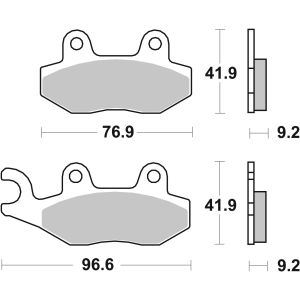 Bremsbelagsatz, ohne Straßenzulassung BREMBO 07035