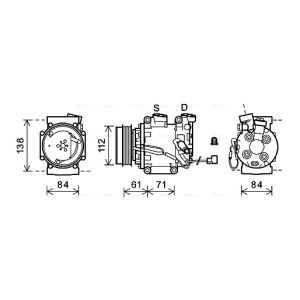 Compressor, ar condicionado AVA COOLING HDAK275