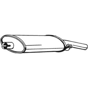 Silenciador traseiro BOSAL 233-339