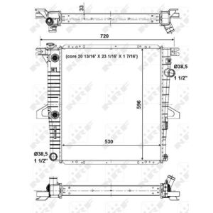 Kühler, Motorkühlung EASY FIT NRF 56033