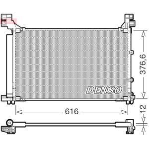 Condenseur, climatisation DENSO DCN50133