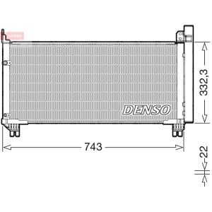 Condensatore, impianto di climatizzazione DENSO DCN51014