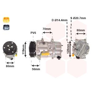Compressor, ar condicionado VAN WEZEL 0900K256