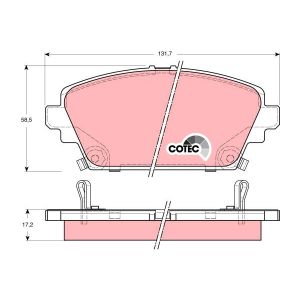 Kit Pastiglie Freno Freno A Disco Blue Print ADH24256 per Honda MG