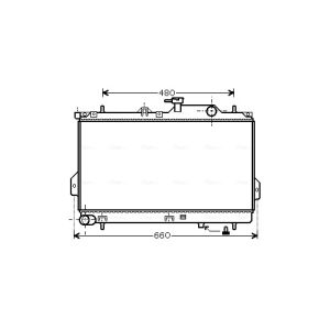Arrefecedor do motor AVA COOLING HY2098