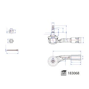 Extremidade da barra de direção FEBI BILSTEIN 183068