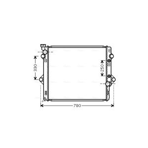 Arrefecedor do motor AVA COOLING TOA2478