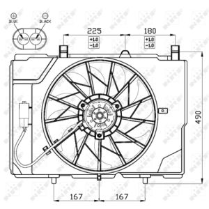 Ventilador, refrigeración de motor NRF 47466