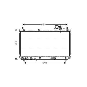 Arrefecedor do motor AVA COOLING TO2614