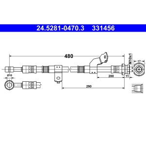 Bremsschlauch ATE 24.5281-0470.3
