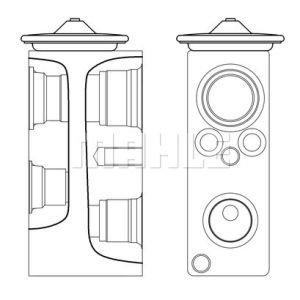 Válvula de aire acondicionado MAHLE AVE 3 000S