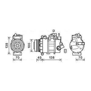 Compressor, ar condicionado AVA COOLING VNK384