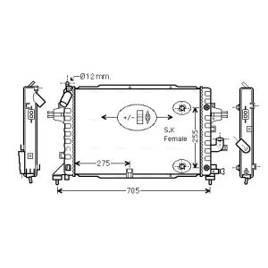 Arrefecedor do motor AVA COOLING OLA2467
