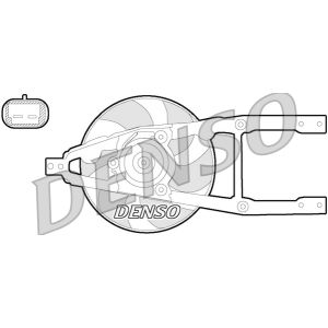 Ventilador, arrefecimento do motor DENSO DER09055