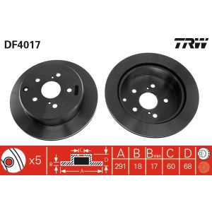 Bromsskiva TRW DF4017