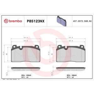 Jarrupala, levyjarru BREMBO P85123NX