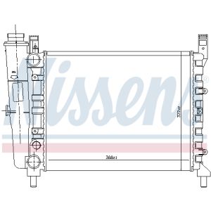 Radiatore, raffreddamento motore NISSENS 61940