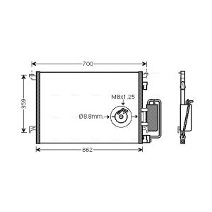 A/C-kondensor AVA COOLING OLA5333D