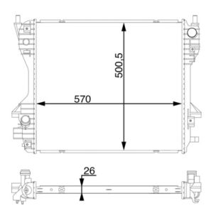 Arrefecedor do motor MAHLE CR 1358 000S
