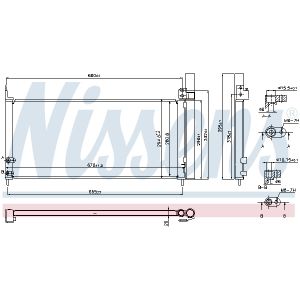 Condensator, airconditioning NISSENS 940361