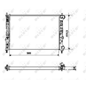 Radiator, motorkoeling NRF 58169