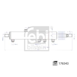 Amortecedor de direção FEBI BILSTEIN 176543