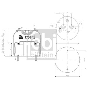 Federbalg, Luftfederung FEBI BILSTEIN 175642