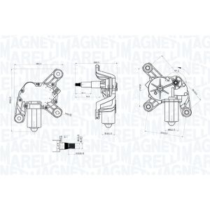 Motor do limpa para-brisas MAGNETI MARELLI 064070700010