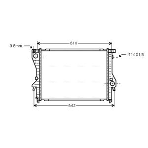 Arrefecedor do motor AVA COOLING BWA2222
