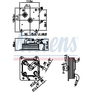 Ölkühler, Automatikgetriebe NISSENS 91292