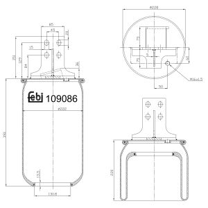 Fole, mola pneumática FEBI BILSTEIN 109086